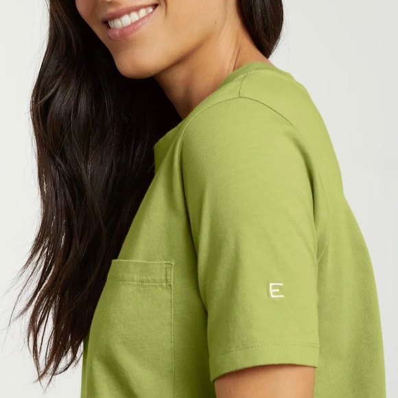NWT Everlane Weekend t-shirt Mini Dress in Green size S - Picture 2 of 9